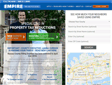 Tablet Screenshot of empiretaxreductions.com